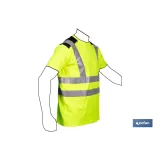 CAMISETA DE ALTA VISIBILIDAD MODELO ATLAS AMARILLA Y NEGRA TALLA M