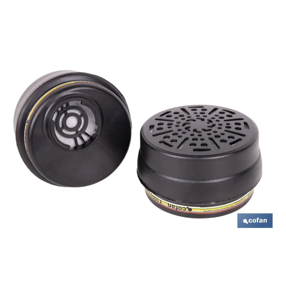 SET DE 2 FILTROS TIPO ABEK1P3 (ADAPTABLES A MÁSCARA FACIAL)