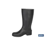 BOTA ALTA DE AGUA PVC NEGRA TALLA 38
