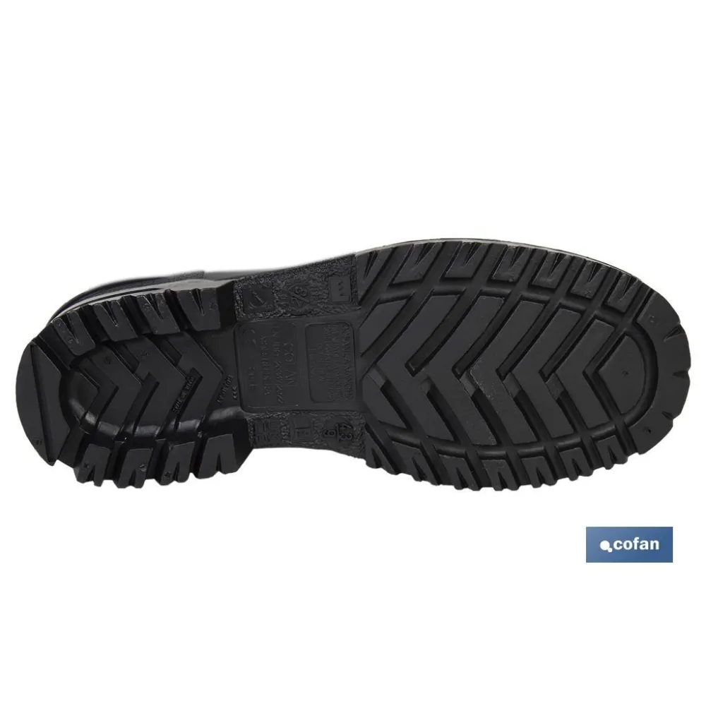 BOTA ALTA DE AGUA PVC NEGRA TALLA 47