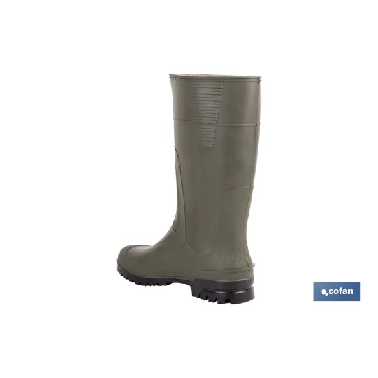 BOTA ALTA DE AGUA PVC VERDE TALLA 44