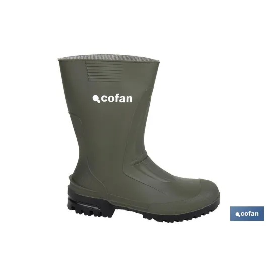 BOTA PVC VERDE MEDIA CAÑA TALLA 44