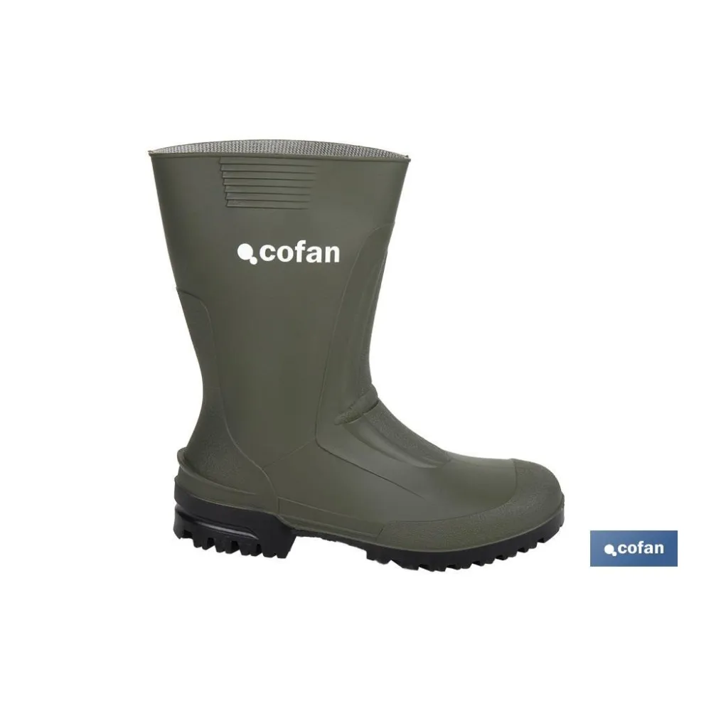 BOTA PVC VERDE MEDIA CAÑA TALLA 44