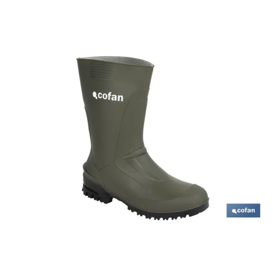 BOTA PVC VERDE MEDIA CAÑA TALLA 44
