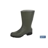 BOTA PVC VERDE MEDIA CAÑA TALLA 44