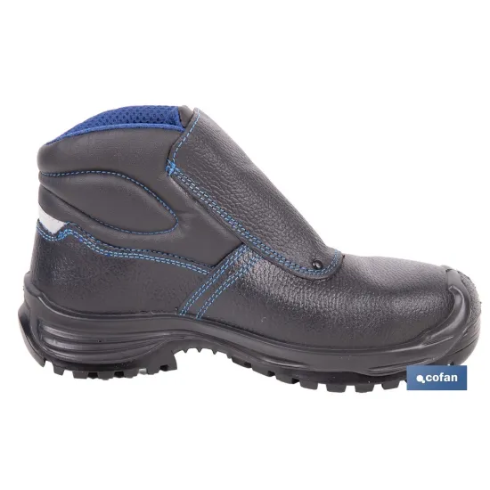 BOTA PIEL NEGRO CIERRE VELCRO S3 MODELO URIAN T 36