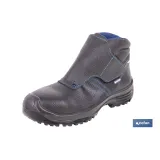 BOTA PIEL NEGRO CIERRE VELCRO S3 MODELO URIAN T 46