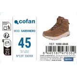 BOTA DE TREKKING MARRÓN MODELO SARDINERO TALLA 45