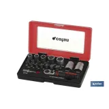 SET MINI CARRACA, VASOS Y PUNTAS 1/4 23 pcs.