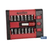 SET PUNTAS ADAPTADOR PH, PZ, TORX, SL  (15 pcs.)