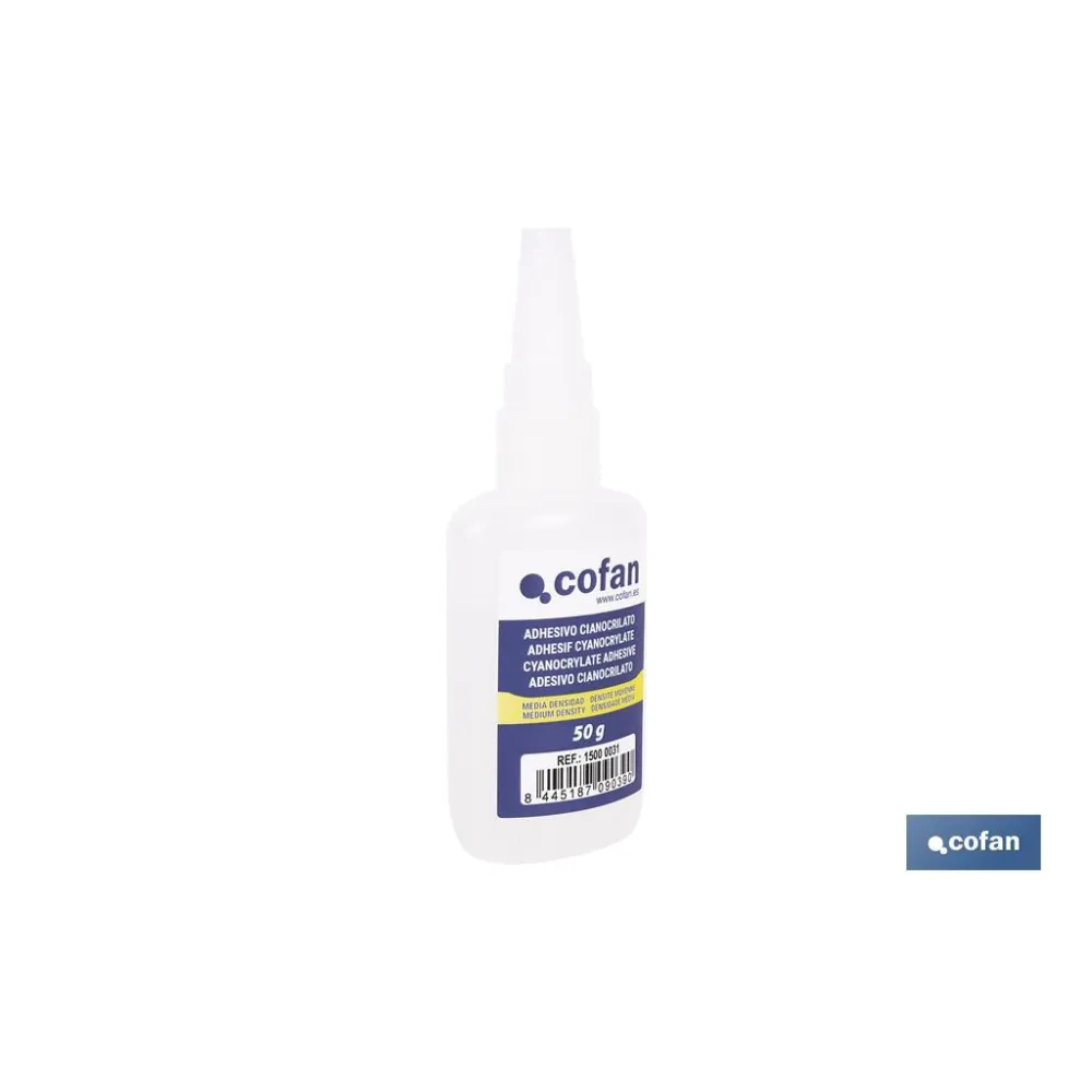 ADHESIVO CIANOACRILATO. MEDIA DENSIDAD 50 G