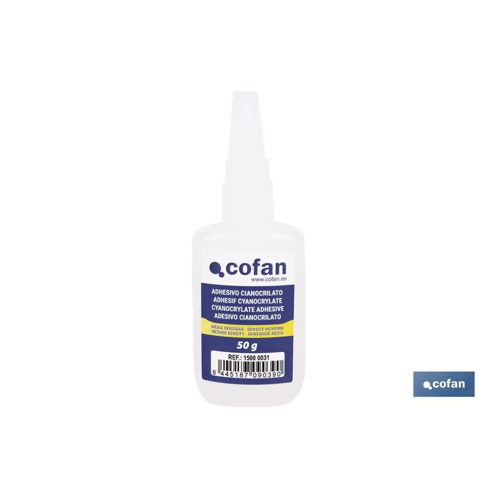 ADHESIVO CIANOACRILATO. MEDIA DENSIDAD 50 G