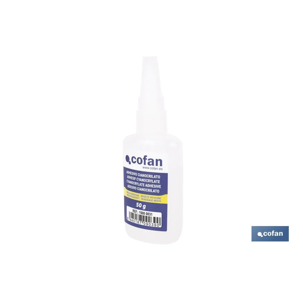 ADHESIVO CIANOACRILATO. MEDIA DENSIDAD 50 G