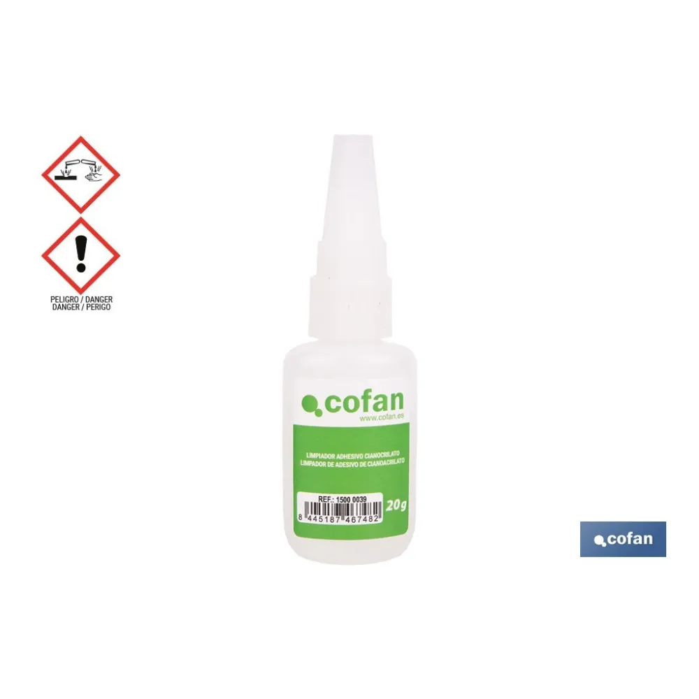 LIMPIADOR DE ADHESIVO CIANOACRILATO 20 G