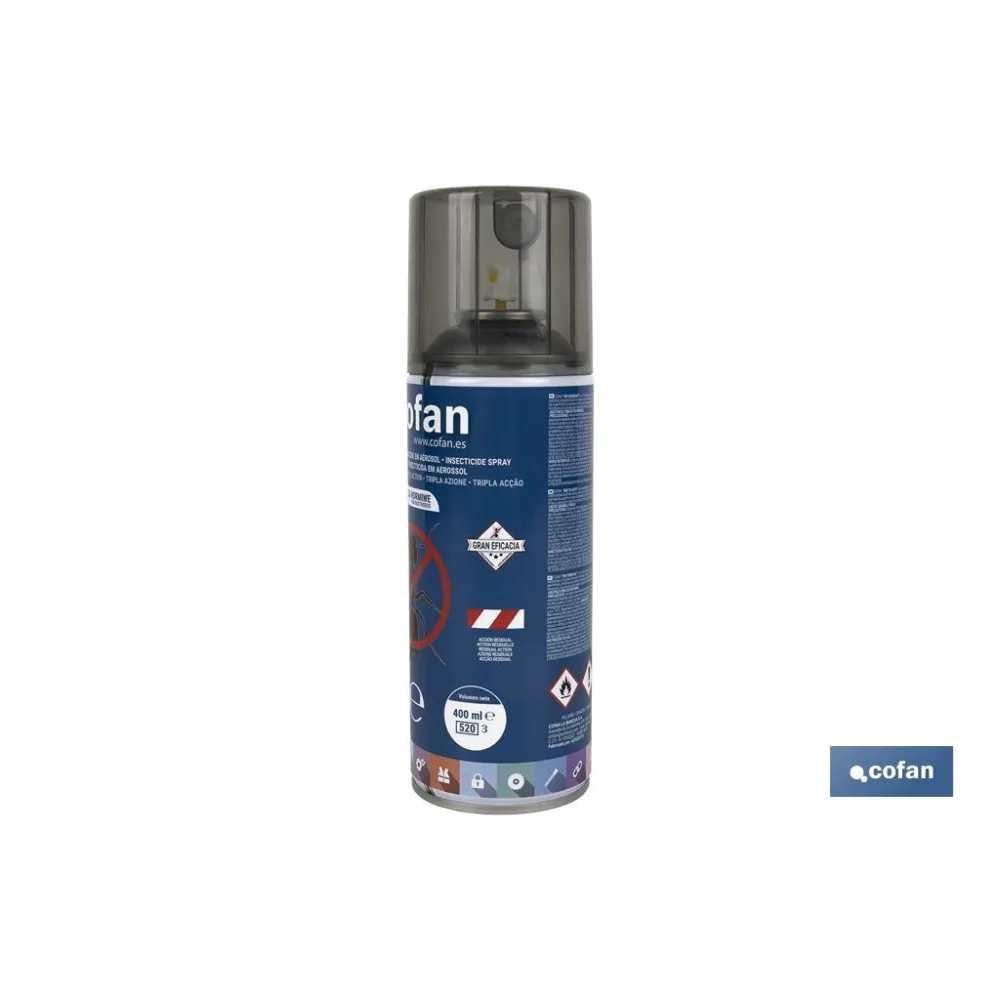 INSECTICIDA EN AEROSOL HORMIGAS TRIPLE ACCIÓN MODELO HORMIWE 400g