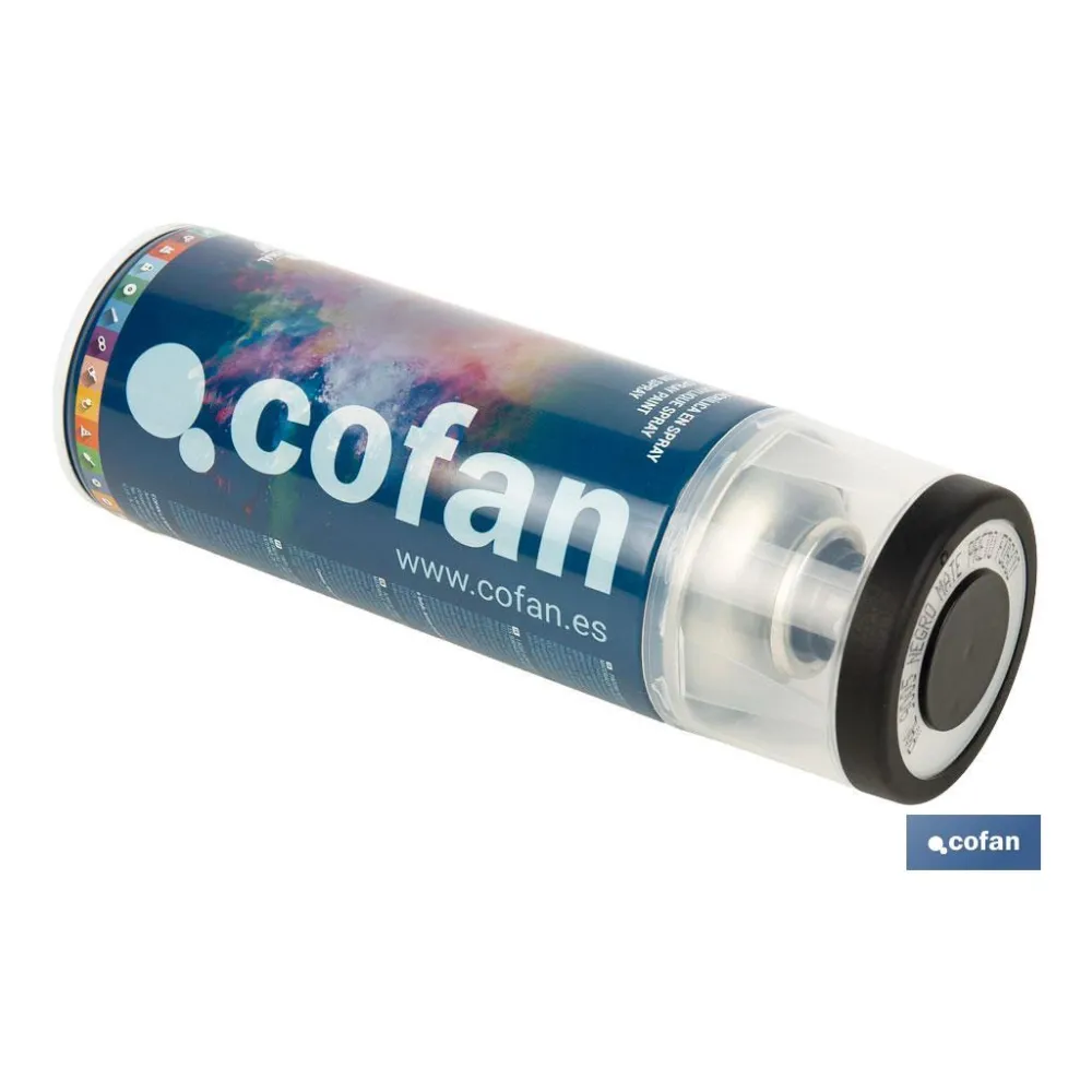 PINTURA ACRIL. 400ML 9005-NEGRO MATE