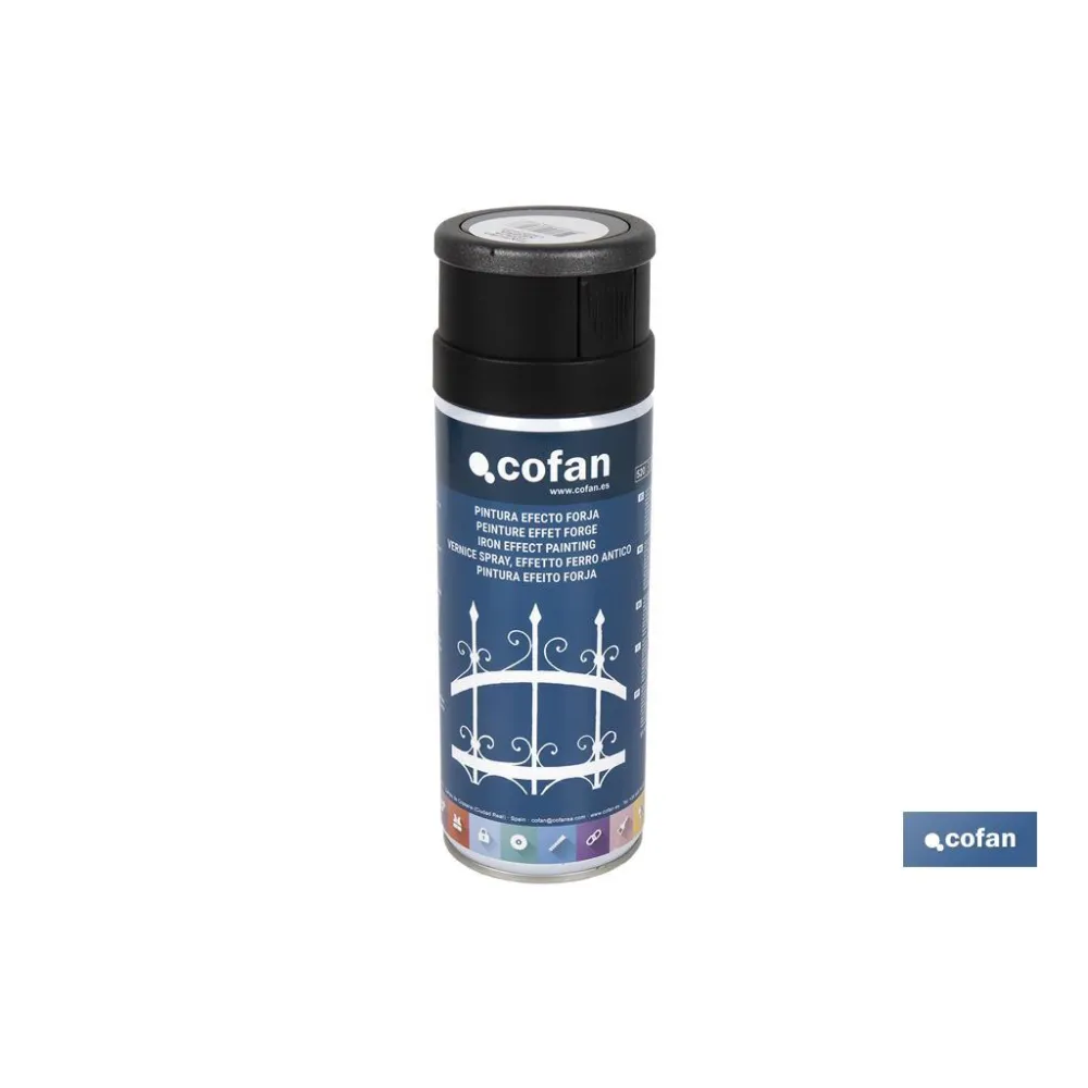 PINTURA EFECTO FORJA NEGRO 400 ML