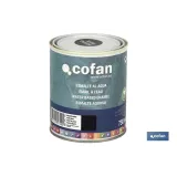 ESMALTE AL AGUA (750 ML) NEGRO MATE