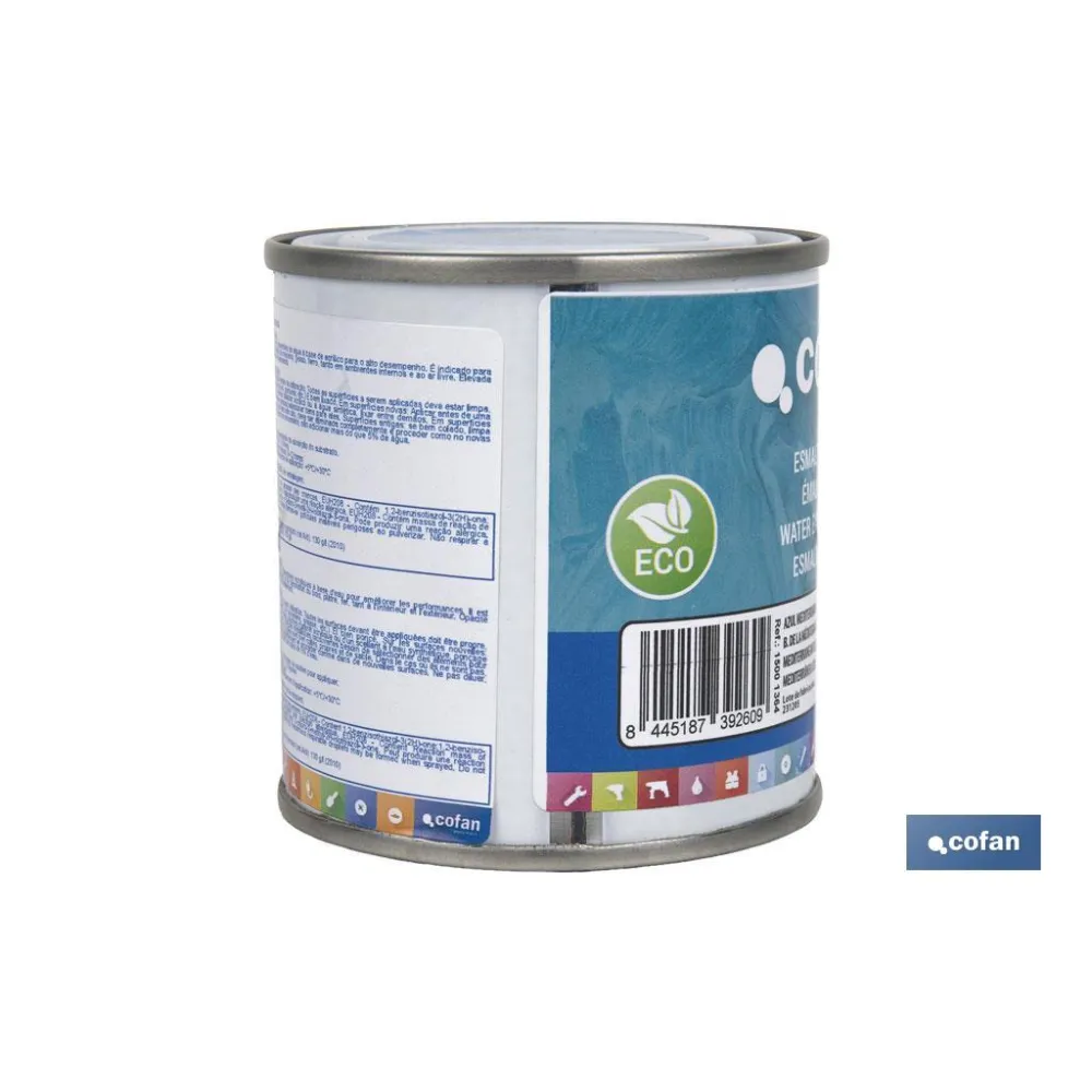 ESMALTE AL AGUA (125 ML) AZUL MEDITERRANEO BRILLO