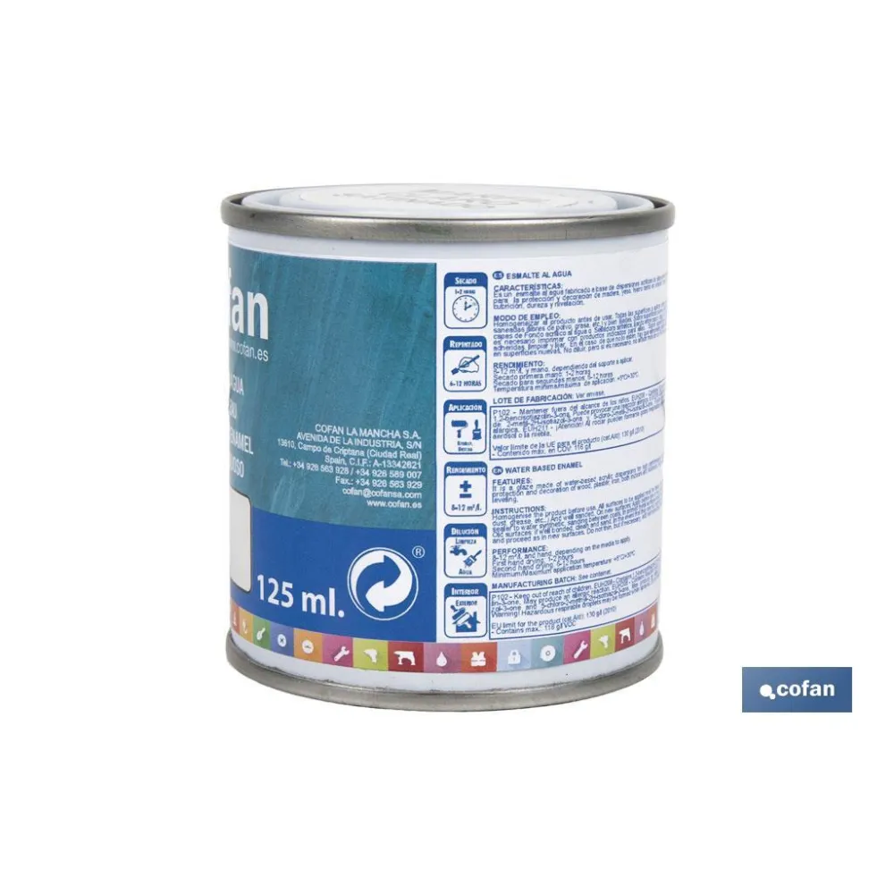 ESMALTE AL AGUA (125 ML) MARFIL CLARO SATINADO