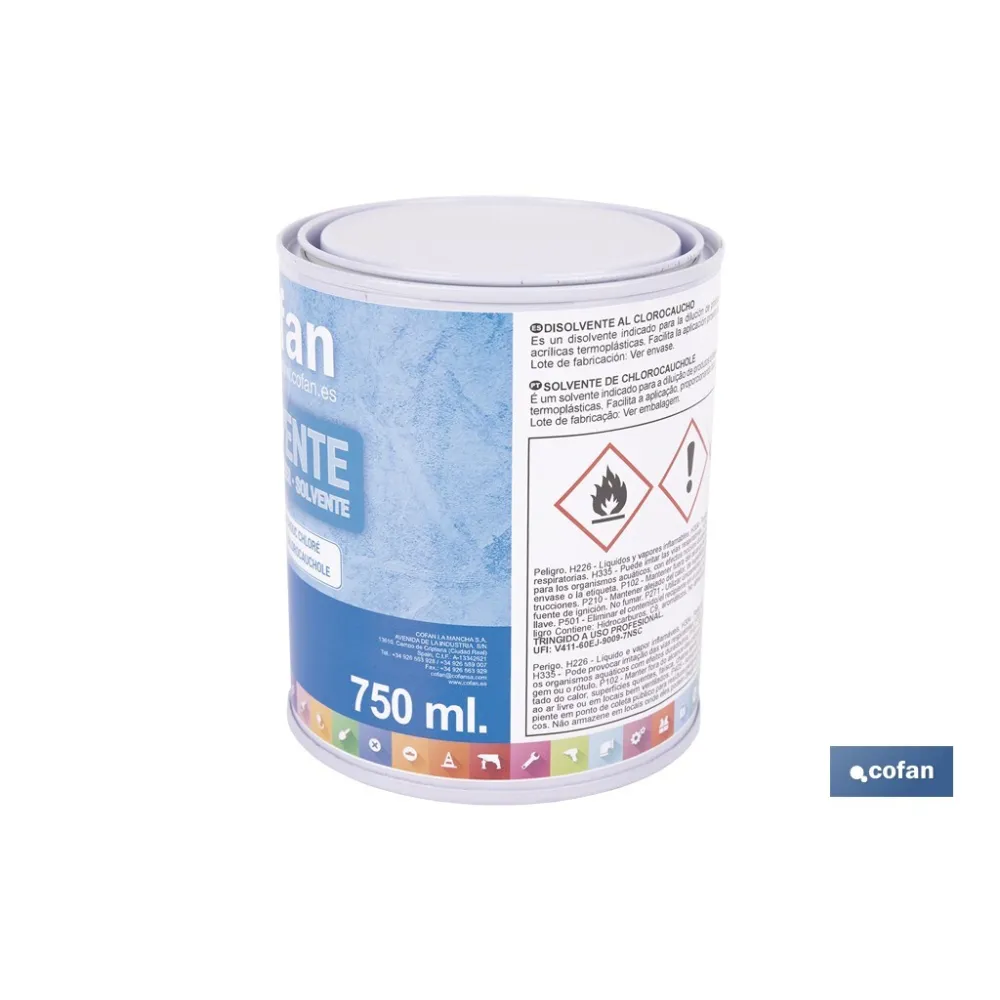 DISOLVENTE CLOROCAUCHO 750 ML
