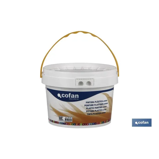 PINTURA PLÁSTICA INTERIOR 5 KG BLANCO