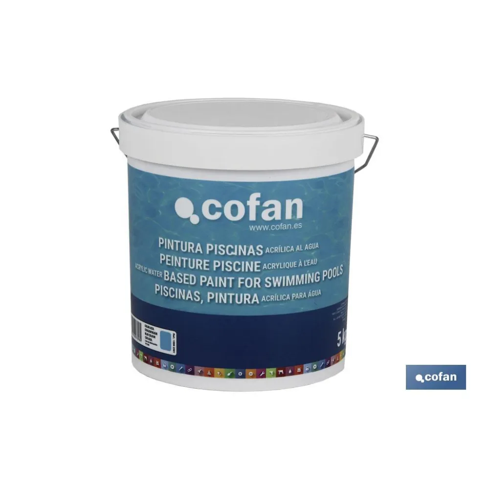 PINTURA PISCINAS ACRILICA AL AGUA (AZUL 5 KG)