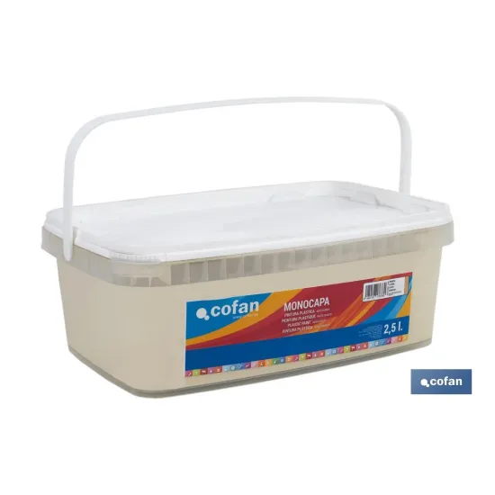 PINTURA PLÁSTICA MONOCAPA Marfil (2,5 LT)