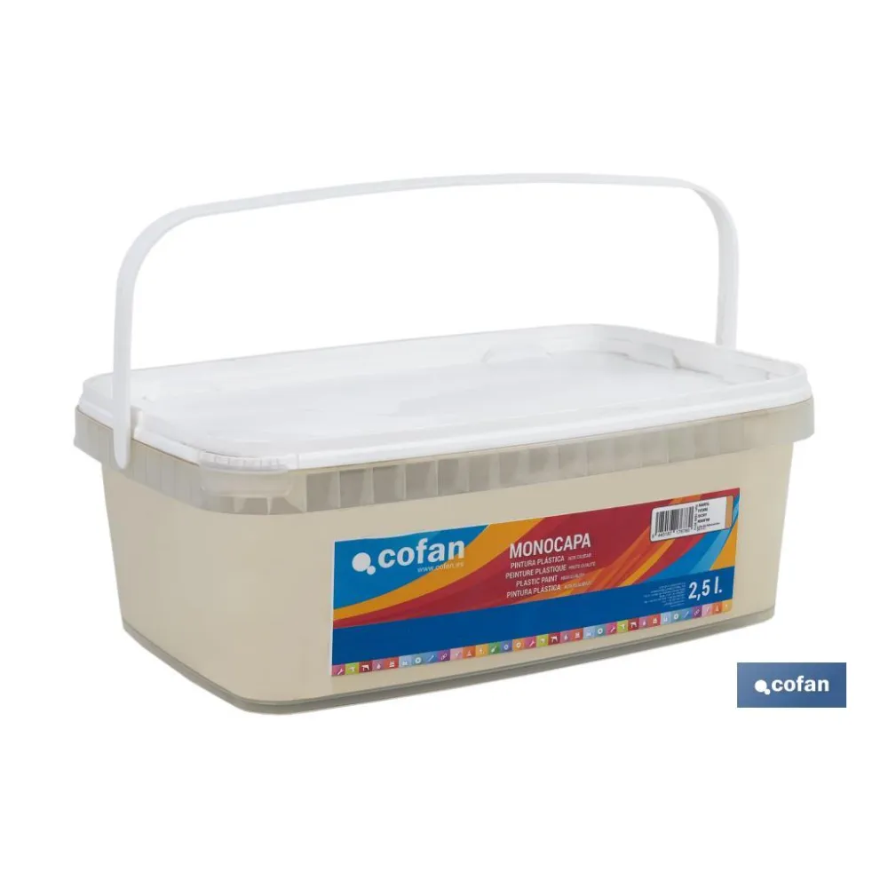 PINTURA PLÁSTICA MONOCAPA Marfil (2,5 LT)