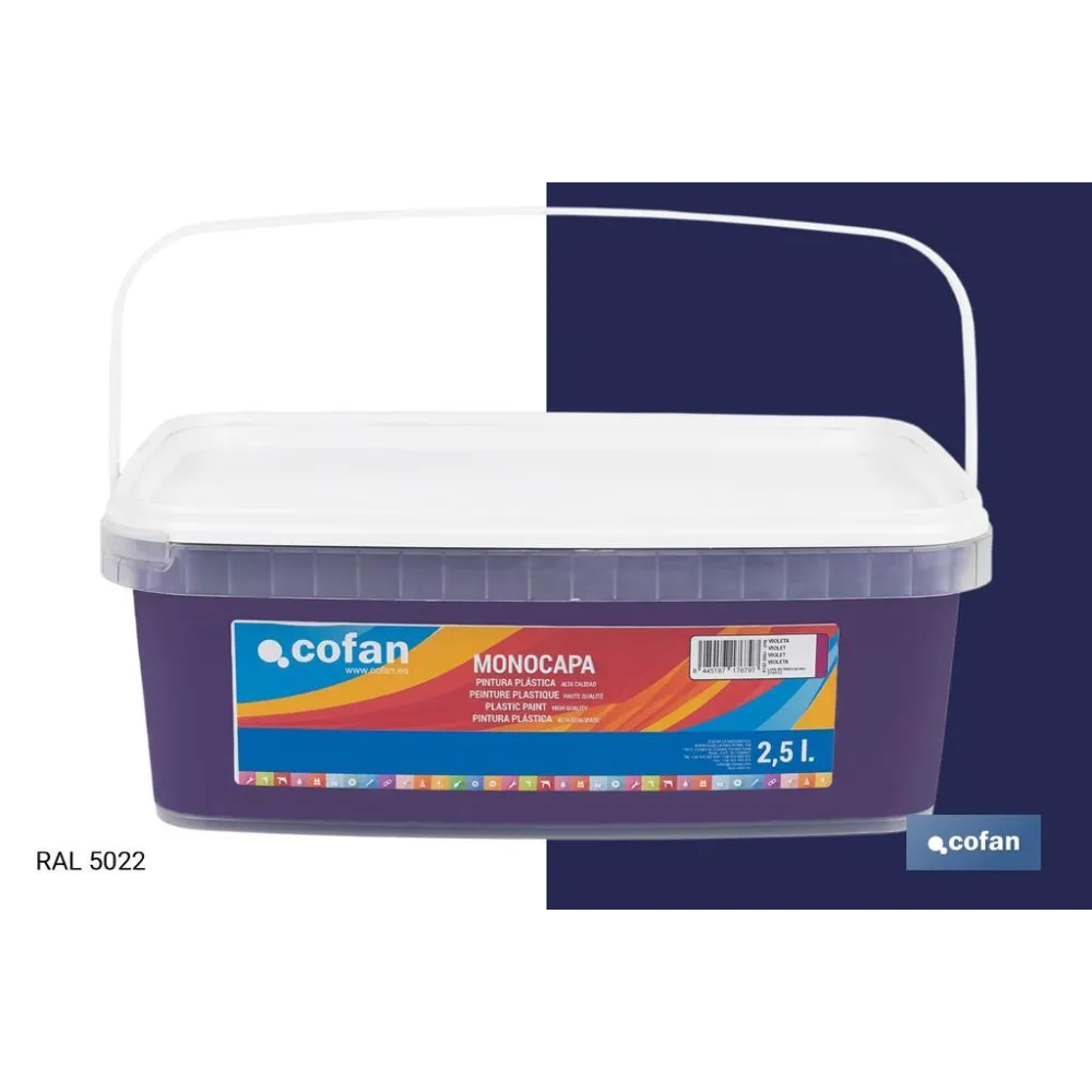 PINTURA PLÁSTICA MONOCAPA Violeta (2,5 LT)