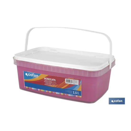 PINTURA PLÁSTICA MONOCAPA Magenta Suave (2,5 LT)
