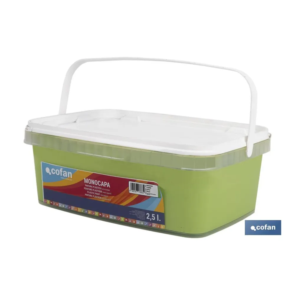 PINTURA PLÁSTICA MONOCAPA Manzana (2,5 LT)