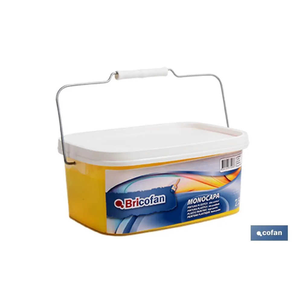 PINTURA PLÁSTICA MONOCAPA Amarillo (2,5 LT)