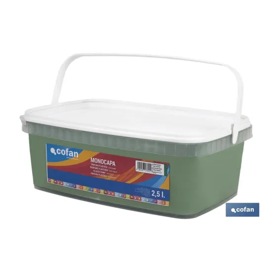 PINTURA PLÁSTICA MONOCAPA Verde Medio (2,5 LT)