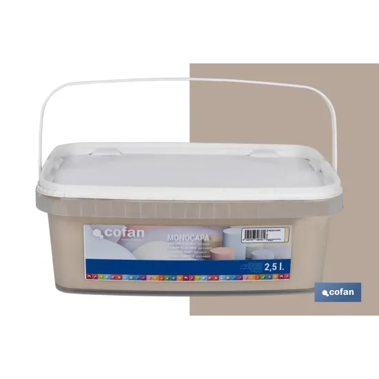 PINTURA PLÁSTICA MONOCAPA PIEDRA SUAVE 2,5 L