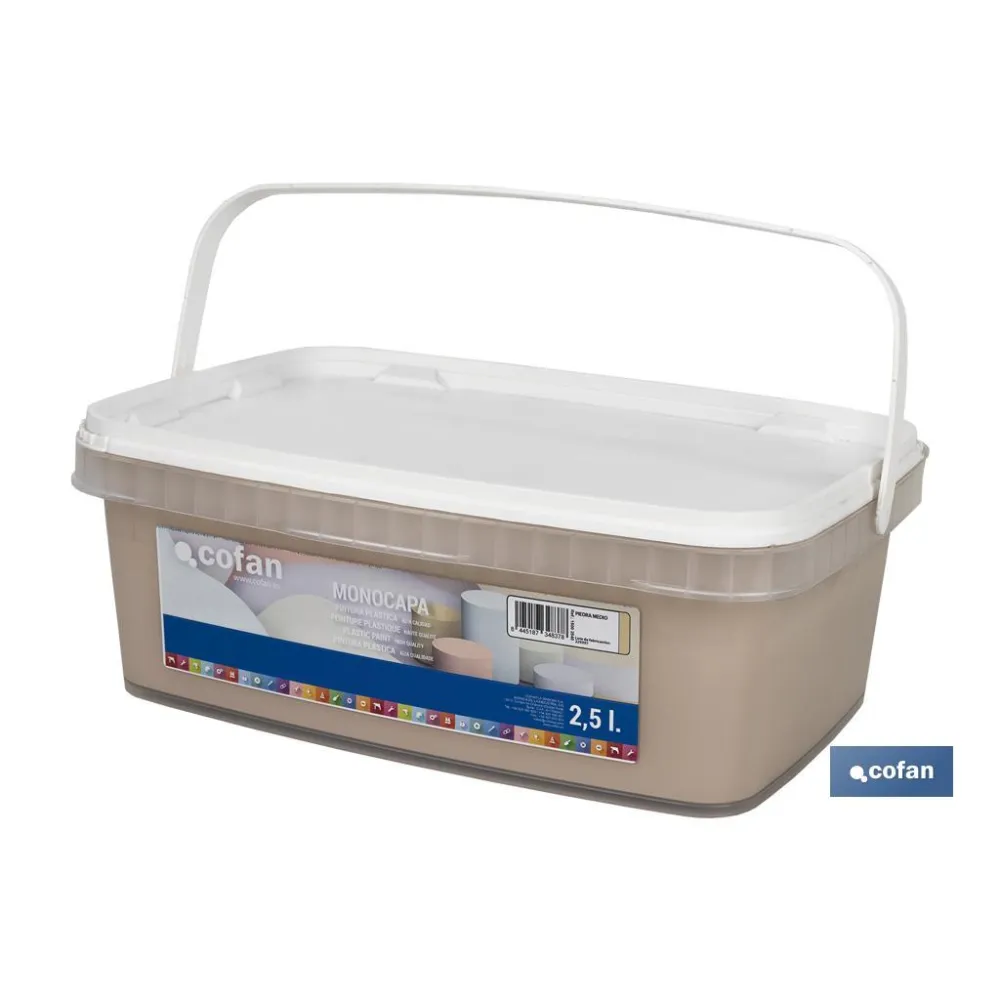 PINTURA PLÁSTICA MONOCAPA PIEDRA MEDIO 2,5 L