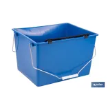CUBETA 16 L. AZUL CON REJILLA 2 ASAS