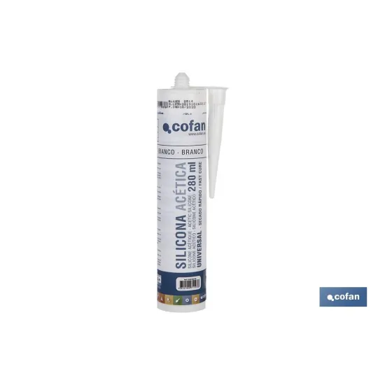 SILICONA ACÉTICA UNIVERSAL 280 ML BLANCO