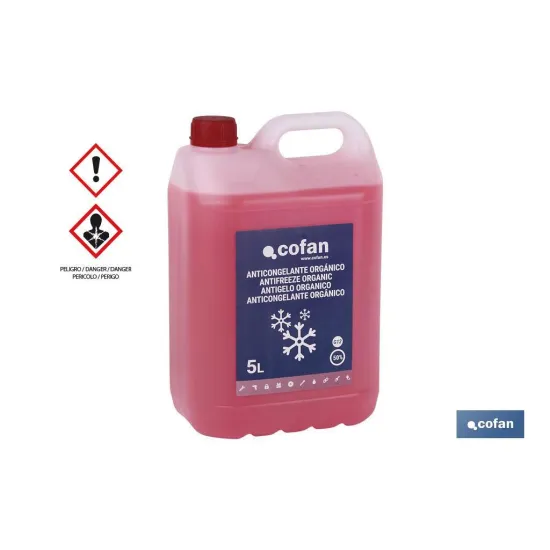 ANTICONGELANTE G-12 ROSA 50% ORGÁNICO 5 L