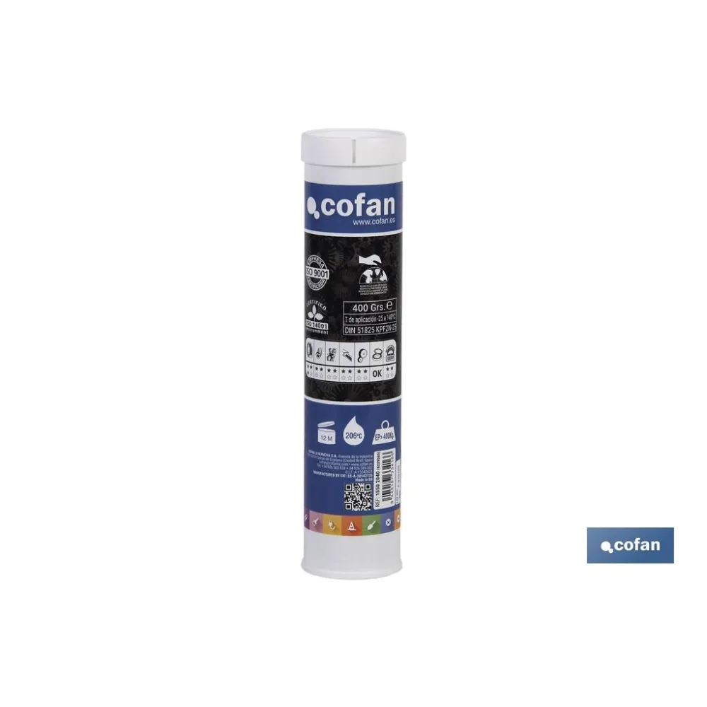 CARTUCHO GRASA NEGRA LITIO+MOLIBDENO 400 grs
