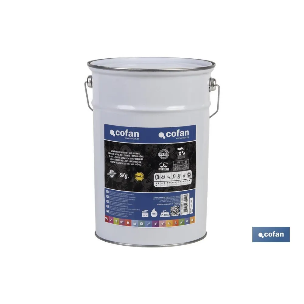 CARTUCHO GRASA NEGRA LITIO+MOLIBDENO 400 grs