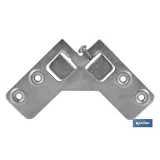 COLGADOR ESCUADRA DOBLE ZINCADO 59X59 MM