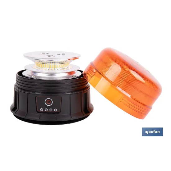 LUZ GIRATORIA 39 LED SMD IMÁN RECARGABLE