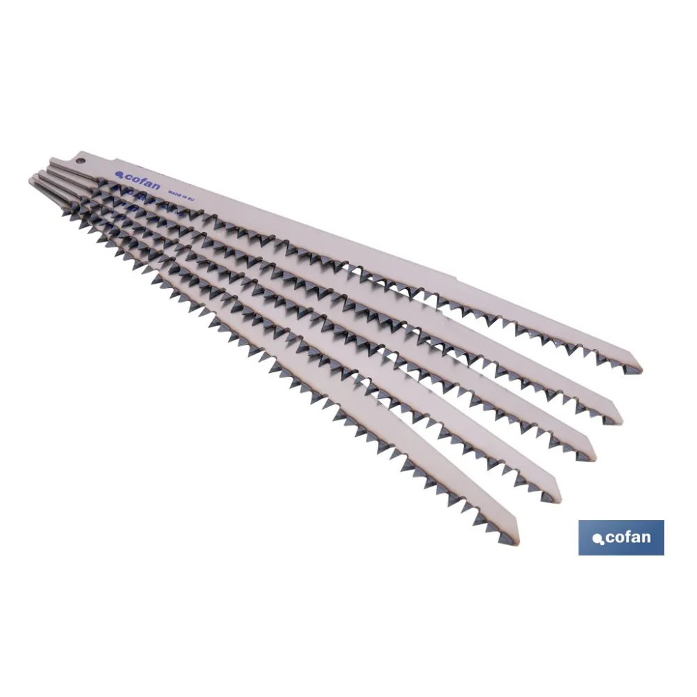 HOJA DE SIERRA DE SABLE (5PCS) HCS 220X4-5  -  MADERA