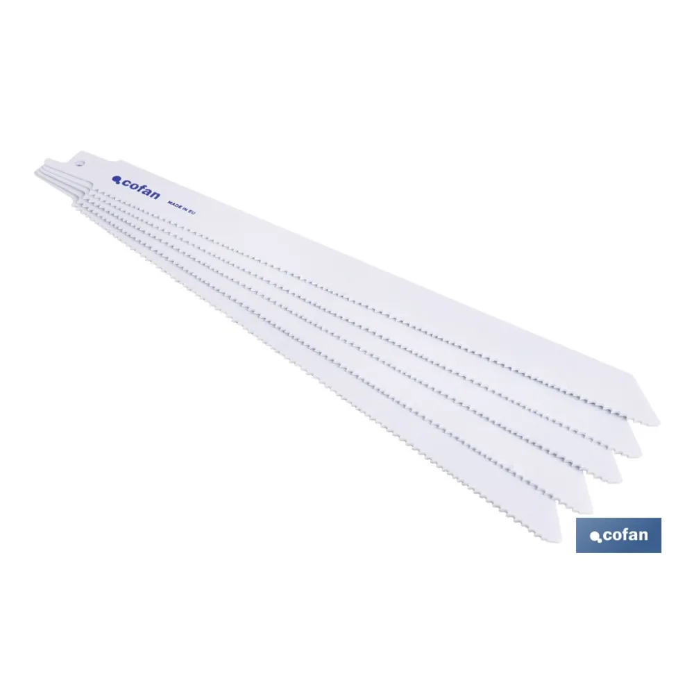 HOJA DE SIERRA DE SABLE (5PCS) BIMETAL 230X10-14  -  METAL