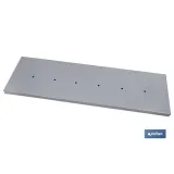 CONJUNTO BANDEJA BLANCA 1000X300MM CON 6 ORIFICIOS DE 9 MM