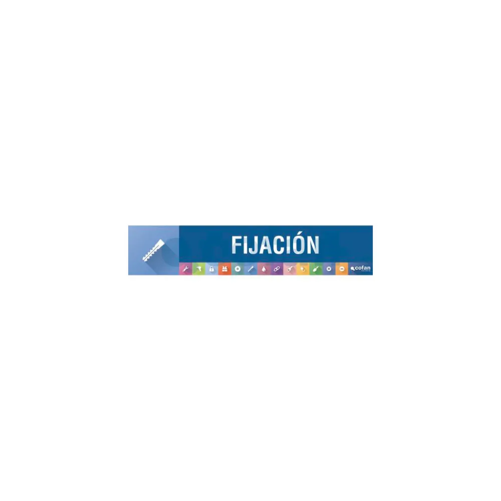 SEÑALETICA IMANTADA PARA EXPOSITOR 975 x 200 mm - FIJACIÓN