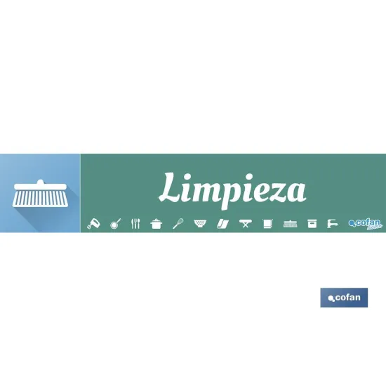 SEÑALETICA IMANTADA PARA EXPOSITOR 975 x 200 mm - LIMPIEZA