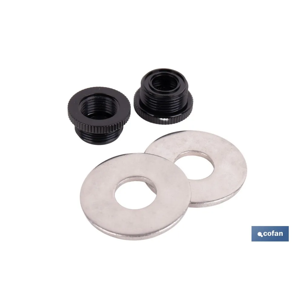 KIT DE ARANDELAS Y ADAPTADORES DE ROSCAS PARA BANDEJA DE GRIFERIA 21001157