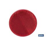 CATADIÓPTRICO REDONDO ROJO Ø 60 MM ADHESIVO